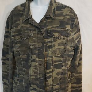 Mavi Green and Brown Jean Jacket